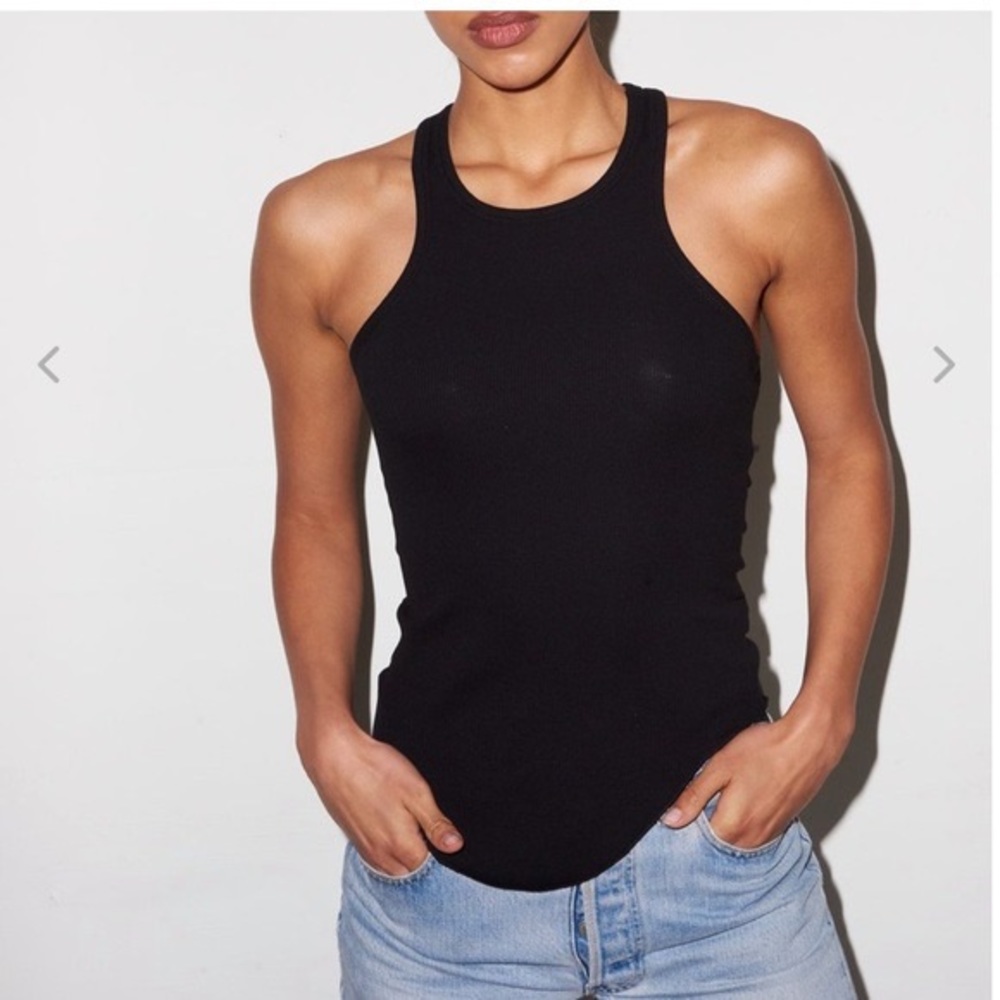 LNA WASSON RACERBACK TANK WHITE XS